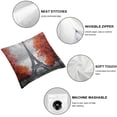 thumbnail image 4 of Heduofu Eiffel Tower Bed Pillow Covers, Paris Eiffel Tower Decorative Throw Pillow Cover Cushion Case for Sofa Bed Living Room Farmhouse Decorations, 2 Pieces Pillowcases Red White, 4 of 6
