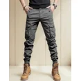 thumbnail image 1 of Pantalones Cargo Para Hombre Joggers Elegantes E Informales,Gris,M(32), 1 of 9