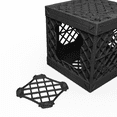 thumbnail image 5 of UbeCube Plastic Collapsible Modular Stackable Storage Crate, Small, Black, 5 of 8