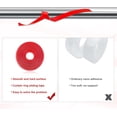 thumbnail image 4 of 32.8ft Glide Tape for Rods, Clear Drapery Ring Glide Tape Surface Rod Glide Tape for Sliding and Rings Smoothly and Quietly, 4 of 7