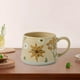 thumbnail image 1 of Ceramic Coffee Taza de agua Copa de agua decorativa con mango de bebida para el hogar o trabajo bebidas calientes de café rústico taza de café taza de Estilo B, 1 of 8
