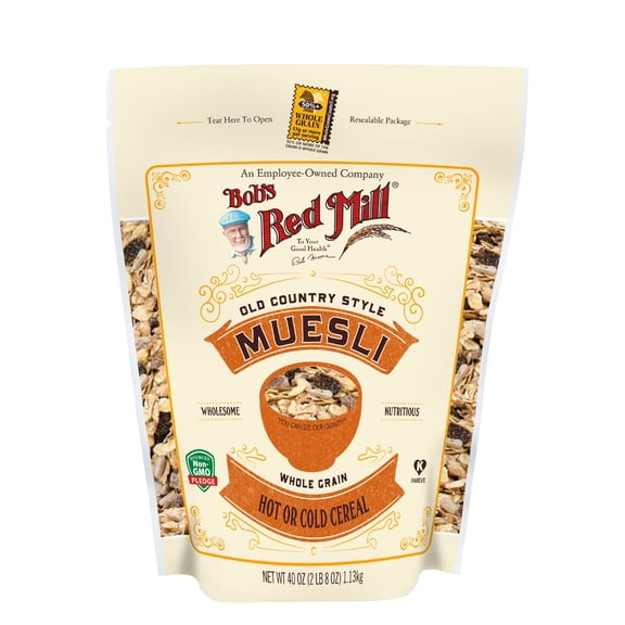 Bobs Red Mill Muesli, Old Country Style Cereal, 40 Oz