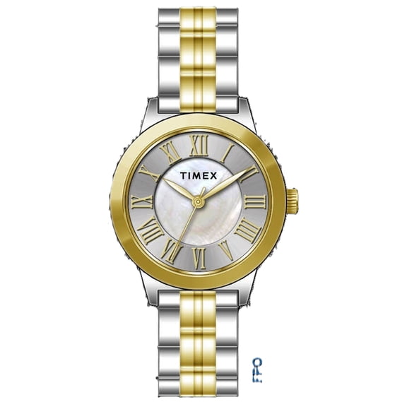 Timex Women's Two Tone Case Two Tone Bracelet