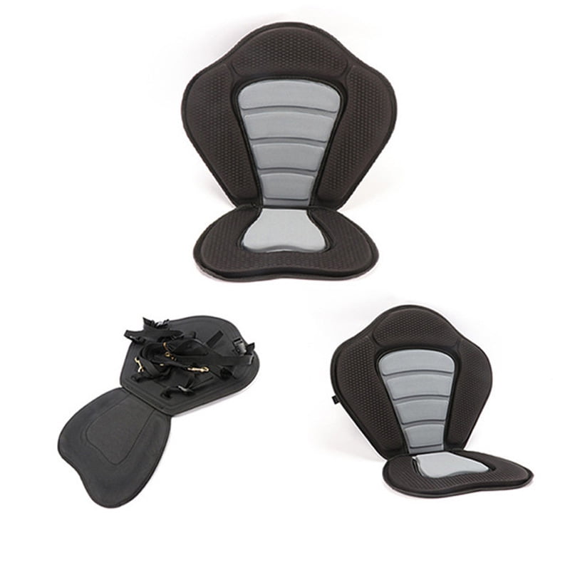 BESTSKY Board Seat Cushion Board Inflatable Kayak Adjustable Eva Backrest Folding Seat, 1X Surfboard Paddle Board Seat (Black Oxford Cloth)