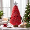 thumbnail image 4 of Adorno Navideño con Forma de Árbol de Navidad | Tela | Rojo | 17 X 8,5 X 8 Cm | Decoración de Mesa, 4 of 6