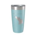 thumbnail image 1 of Lake Lawtonka Map Tumbler Travel Mug Insulated Laser Engraved Coffee Cup Oklahoma 20 oz Light Blue, 1 of 1