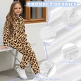 thumbnail image 6 of Uorisanigo Kids 2-piece Pullover Hooded Sweatshirt and Athletic Jogger Sweatpants Set Fall Outfits Casual Clothes Oversized Girls Boys Cheetah Leopard Print Sweatsuit Set, 6 of 7