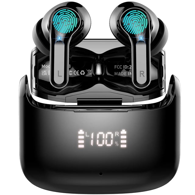 Auriculares inalámbricos Ordtop Bluetooth 5.3 Stereo Bass