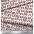 thumbnail image 3 of Soimoi Viscose Chiffon Fabric Ogee Damask Print Sewing Fabric Yard 42 Inch Wide, 3 of 5