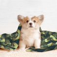 thumbnail image 4 of Naloa Peacock Gold Feather Dog Blanket, 3 Sizes Cat Blanket for Indoor Cats Large Medium Small Dog Gifts-Medium, 4 of 8