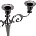 thumbnail image 3 of Bienvenido Candelabro de Metal de 3 Brazos Candelabro Elegante Europeo Plateado Candelabro para Bodas Mesa de Comedor Fiesta de Navidad Decoración del hogar, 3 of 6