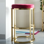 Angle View: MoDRN Glam Marni Backless Bar Stool, Multiple Colors