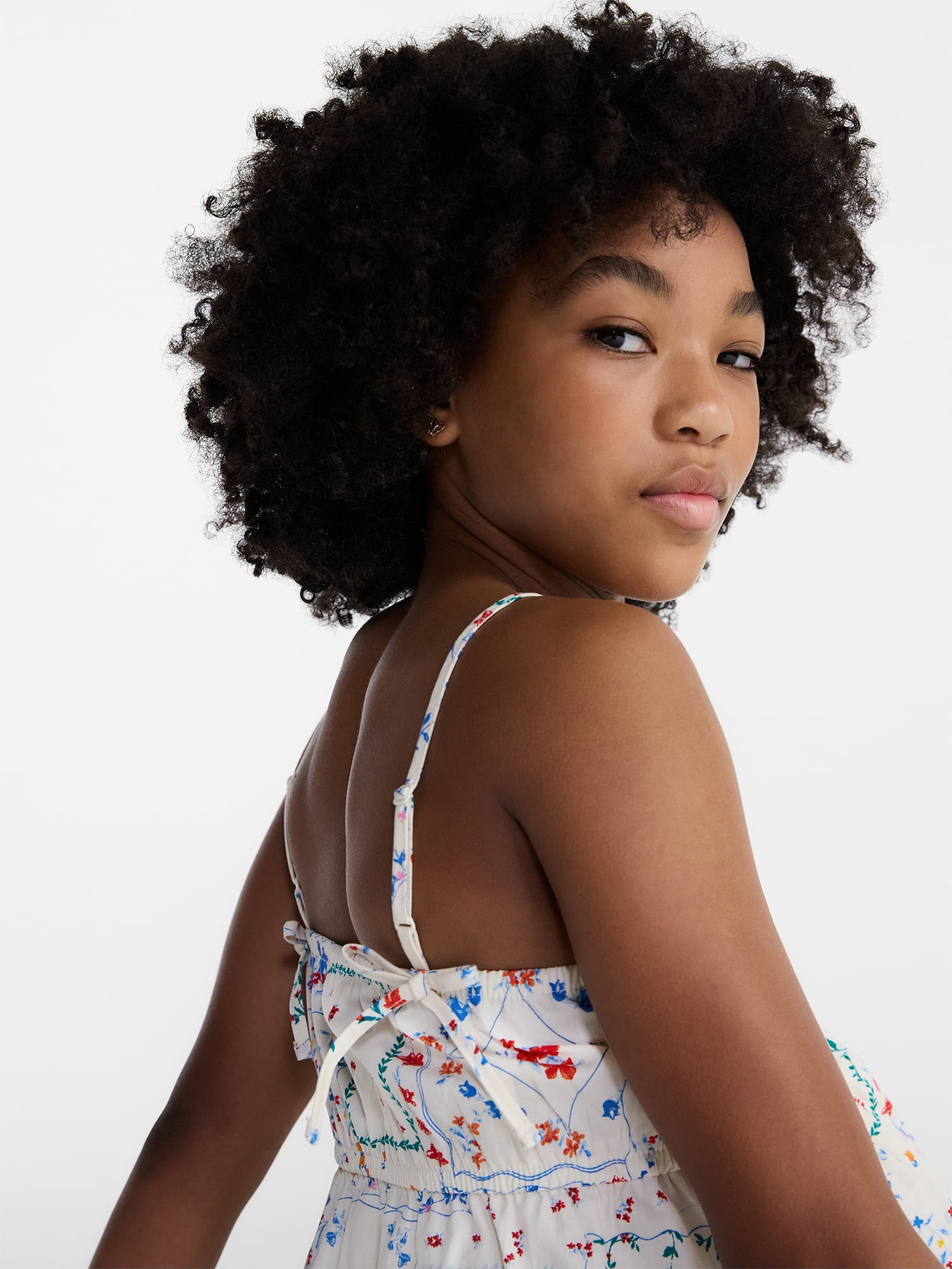 Weekend Academy Girls Cotton Babydoll Tank Top, Sizes 4-18