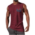 thumbnail image 3 of Akmaiox Men's Palm Tree Sunset Graphic Tank Top Casual Workout Muscle Sleeveless Shirt for Summer Sports S-XXL, 3 of 6