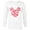 White, variant on Disney Mickey Mouse Icon Pink Hearts Valentine's Day - Long Sleeve T-Shirt for Men - Customized-White