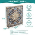 thumbnail image 5 of Elegant Luxurious Mandala Hardcover 3 Ring Binder 1.5” Round Rings Binder Organizer Letter Size Paper Pockets School Office Supplies, 5 of 9