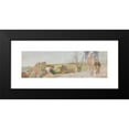 thumbnail image 2 of Jacek Malczewski 18x9 Black Modern Framed Museum Art Print Titled - Angel with Tobias (1902), 2 of 5