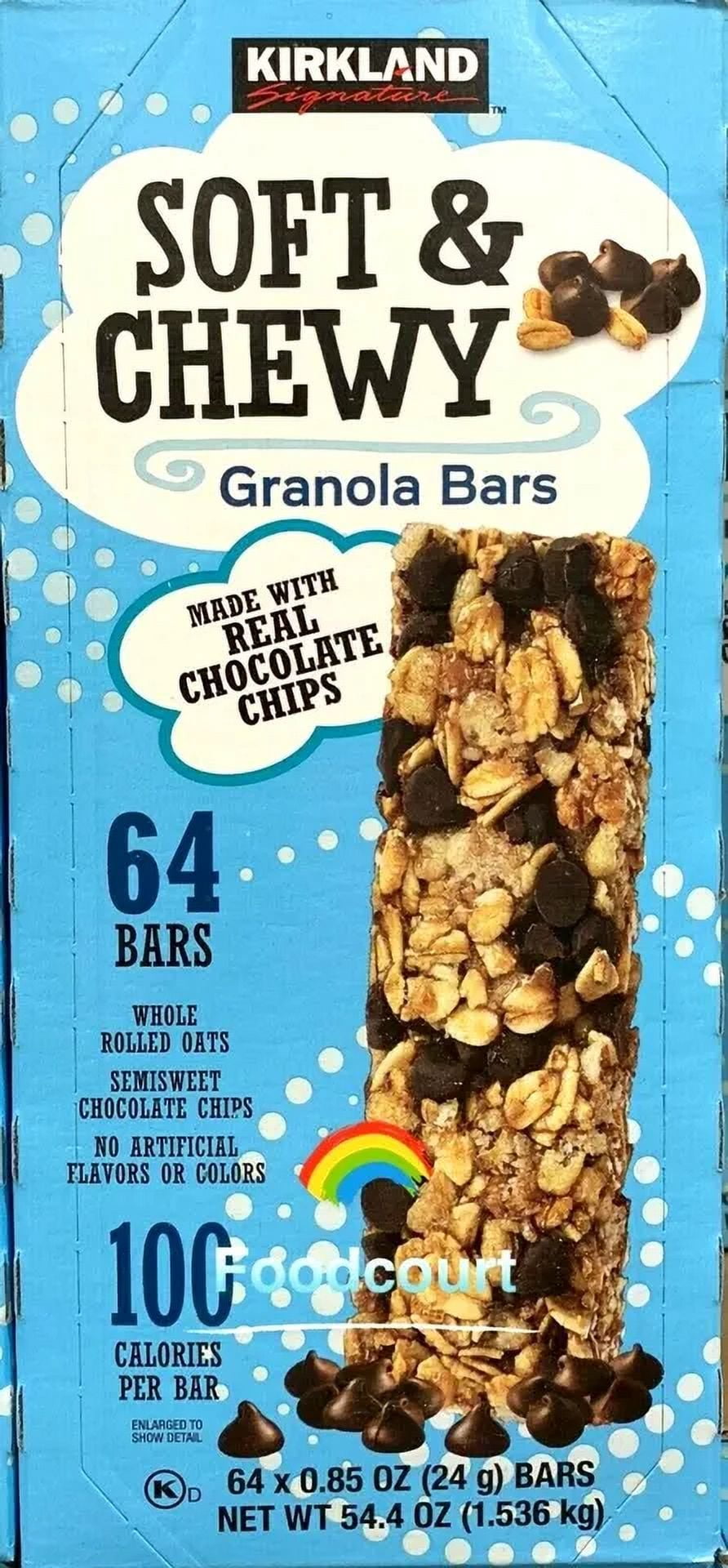 Soft & Chewy Granola Bars 64 bars 54.4 oz Each Pack(2 Packs)