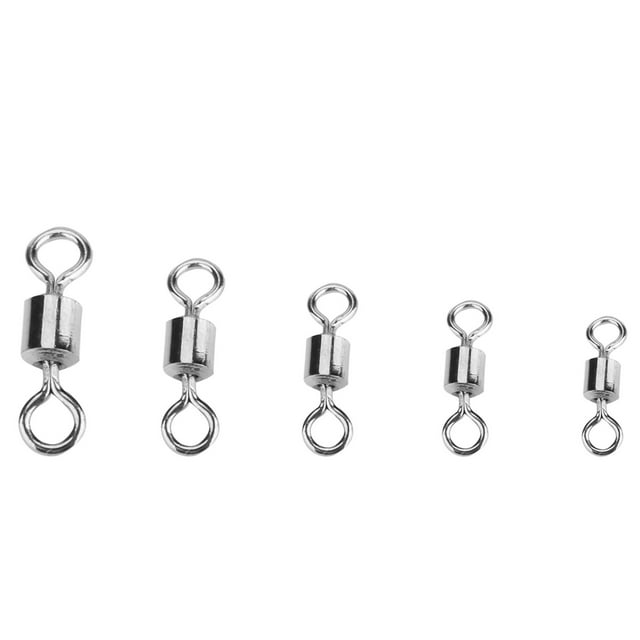 Caja de aparejos de pesca giratoria de acero inoxidable de alta resistencia de 210 piezas, 2#/4#/6#/7#/8#