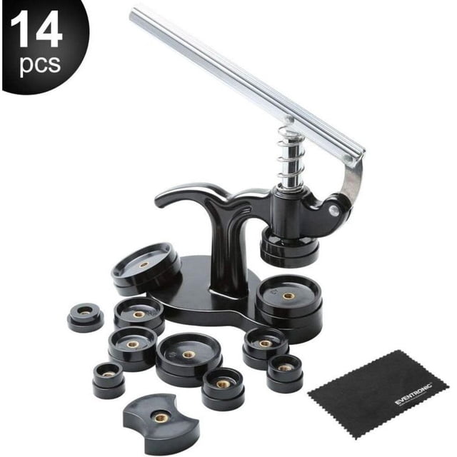 Watch Case Press, Watch Tool for Closing Watch Back Table 12 Sizes of Molds..