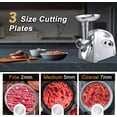 thumbnail image 2 of VNIMTI Electric Meat Grinder, 2800W Meat Grinders for Home Use, Heavy Duty Food Grinder, Sausage Maker Meat Mincer with Blade, 3 Plates, Sausage Stuffer Tube and Kubbe Kit (Handle-White), 2 of 8