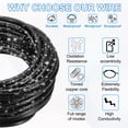 thumbnail image 4 of Uxcell 20AWG Electrical Wire 2 Conductors UL2464 Tinned Copper 15Ft Low Voltage Black, 4 of 7