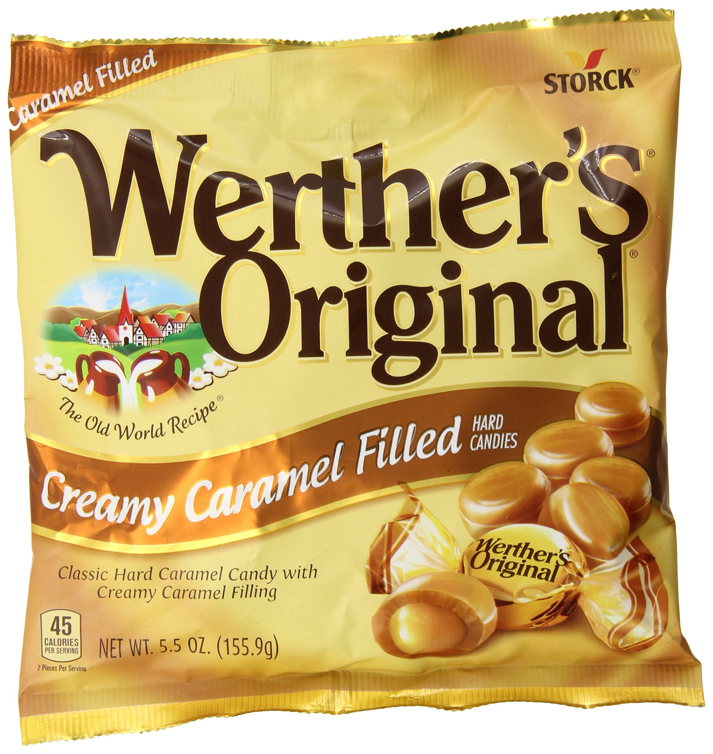 Werther s Original Creamy Caramel Filled Hard Candies 5 5 Ounce Bags