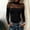 Black women high neck bodysuit a1, variant on Women High Neck Bodysuit Long Sleeve Slim Fit Solid Casual Fashion Tops for Holiday Party Going Out Workout Basic Tee Shirt, Coffee XL