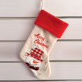 thumbnail image 2 of Tela navideña bordada, medias colgantes de Navidad, bolsa de dulces, decoración de árbol de Navidad Monigote de nieve Colcomx Soporte para dulces de medias de Navidad, 2 of 8