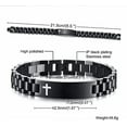 thumbnail image 5 of Metaljc Personalized Religious Jewelry-Engraved Christian Faith Bible Verse Bracelet for Men Women, 5 of 5