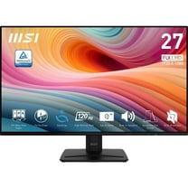 MSI PRO MP271A E2 27-inch IPS 1920 x 1080 (FHD) Gaming Office Monitor, 120Hz, Free-Synch, HDMI, DisplayPort, VGA Port, VESA Mountable, Tilt, Speaker, 4-side slim bezel 1ms, Black