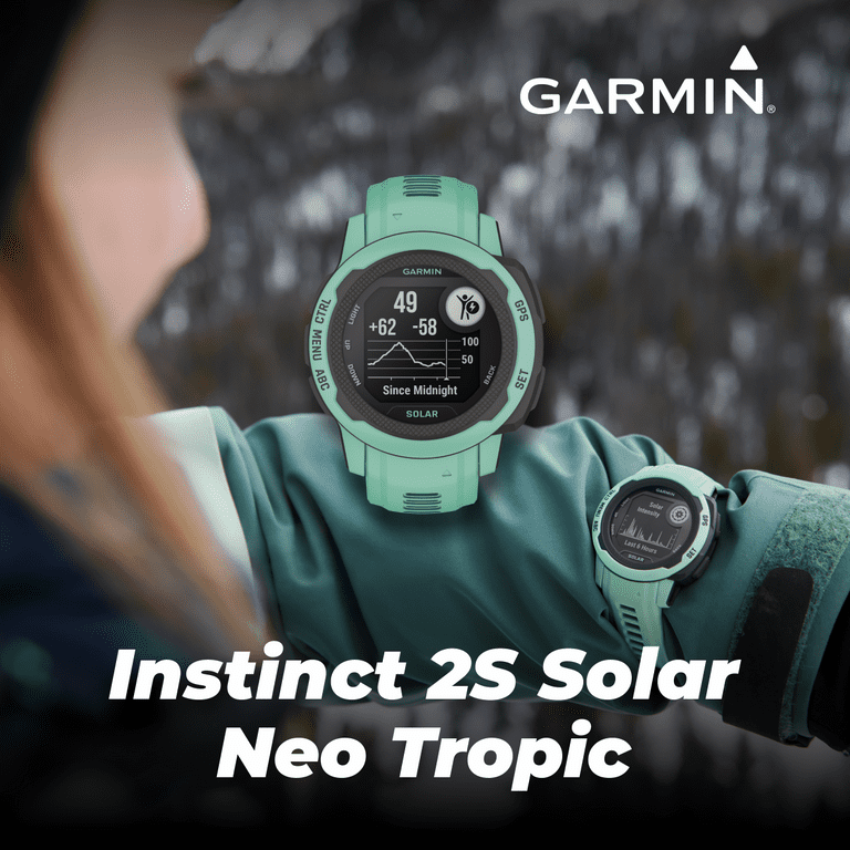  Garmin Instinct 2S, Smaller-Sized GPS Outdoor Watch, Multi-GNSS  Support, Tracback Routing, Graphite, 40 MM