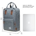 thumbnail image 2 of KAUKKO Stylish Oxford Fabric Backpack Travel Rucksack lightweight Hiking Bag Satchel, 2 of 5