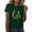 Army Green, variant on Aayomet St Patrick's Day Tops For Women Women's T-Shirts V-Neck Dandelion Print Short Sleeve Casual Tee Tops Cute Graphic Shirts,Army Green XXL