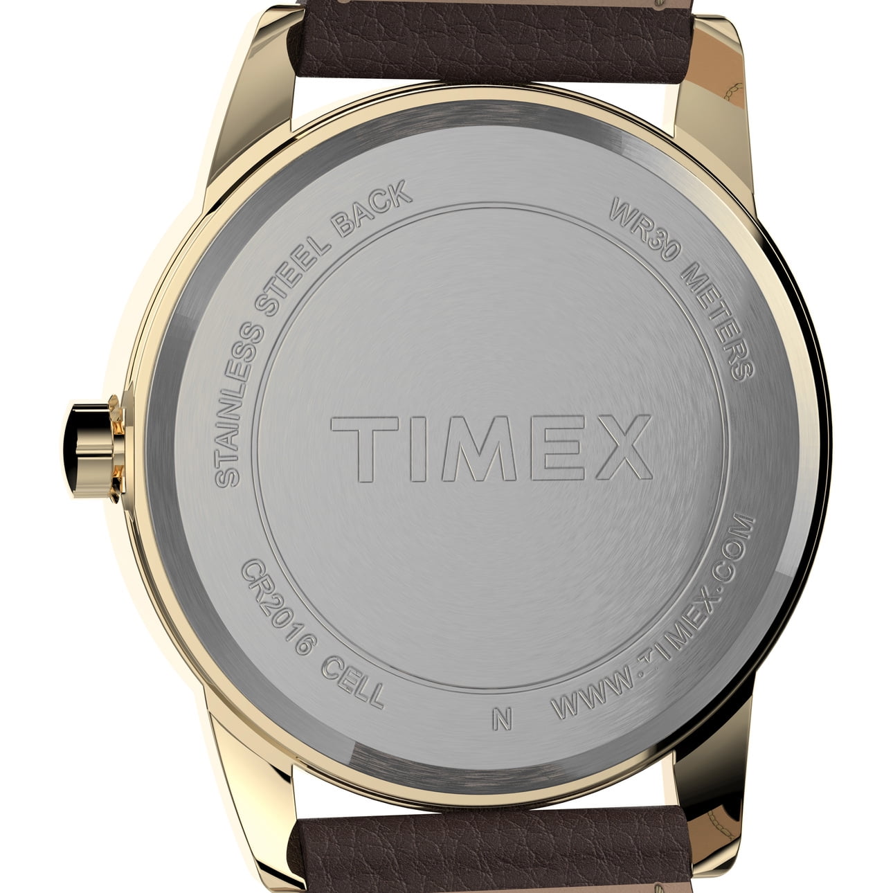 Timex Men's Easy Reader Bold Brown/Gold 38mm Casual Watch, Leather Strap