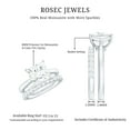 thumbnail image 6 of Rosec Jewels Moissanite Wedding Ring Set for Women - 3 Carat Engagement Ring with Enhancer - D-VS1 Grade Certified, 925 Sterling Silver, US 7.50, 6 of 7