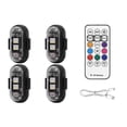 thumbnail image 1 of 4pcs Wireless Led Strobe Lights With Remote Control, 8 Colors Usb Charing Waterproof Emergency Warning Lights-yvan, 1 of 5