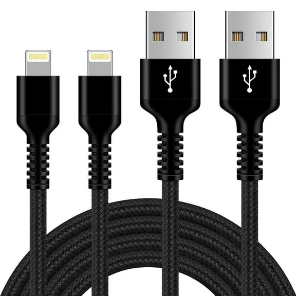 AILKIN Compatible with iPhone Charger Fast Charging Compatible with iPhone 14/13/12/11/10 2pcs 6ft Fast Charging Cable Cords,Black