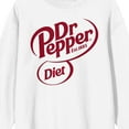 thumbnail image 2 of Dr Pepper Diet Dr Pepper Logo Adult White Crew Neck Long Sleeve Sweatshirt-Medium, 2 of 3