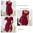 thumbnail image 2 of Vestido con ribete de volantes,Vestido con ribete de volantes fruncidosVestido corto fruncidoVestido con volantes fruncidosInnovación moderna, 2 of 6