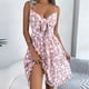 thumbnail image 4 of Vestido de Verano Floral Cuello en V Vestido de Arco de Poliéster, Vestido Casual sin Mangas para el Uso Diario Del Verano, 4 of 8