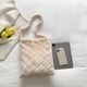 thumbnail image 1 of Bolsa de compras de invierno para mujer de hombro de color sólido de piel esponjosa (Beige) Likrtyny Para Estrenar, 1 of 5