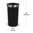 SimpliMagic Open Top Trash Can Garbage Bin for Kitchen, Office