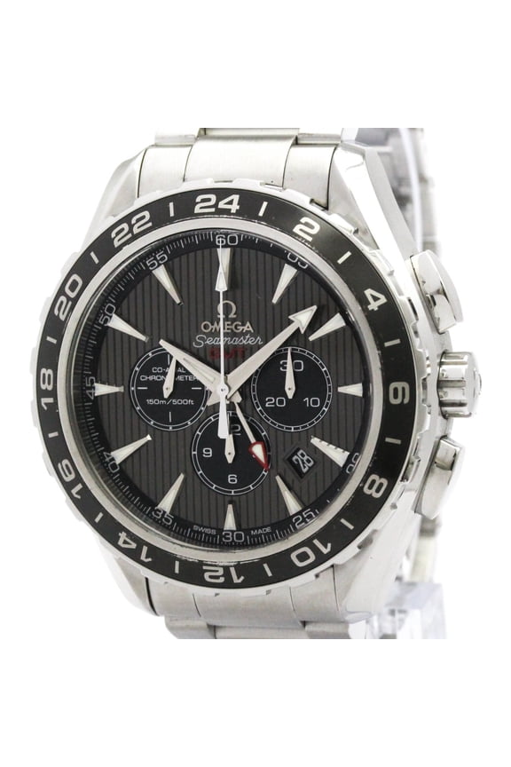 Pre-Owned OMEGA Seamaster Aqua Terra GMT Watch 231.10.44.52.06.001 Polished