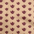 thumbnail image 1 of oneOone Georgette Viscose Light Peach Fabric Tea Kettle Sewing Fabric By The Yard Printed Diy Clothing Sewing Supplies 42 Inch Wide-Y4, 1 of 6