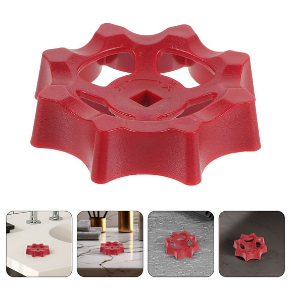 Masteelf 2-Pack Outdoor Faucet Handles Replacement, Round Wheel with Square Stem Hole, Hose Bib Water Shut Off Valve Handles