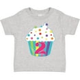 thumbnail image 3 of Inktastic 2nd Birthday Cupcake Boys or Girls Toddler T-Shirt, 3 of 5