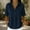 A1_Dark Blue, variant on Sillenn Retro Denim Shirt for Women Collar Henley Half Button Short Sleeve Jean Shirt Oversized Dressy Casual Jean Blouse Lightweight Loose Fit Business Casual Office Work Polo Shirt Black L