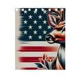thumbnail image 4 of Deer on American Flag Curtains Black Out 63 Inch Length Curtains for Sliding Glass Doors Bedroom Living Room 2 Panels Set, 4 of 5