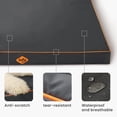 thumbnail image 3 of Laifug Washable Dog Bed Waterproof Fabric Egg Crate Foam Supportive Pet Bed 36" x 27"x3" Non-Slip Bottom, 3 of 7